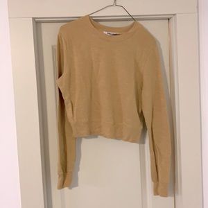 Double Zero women’s sweater/shirt S gold - NWT